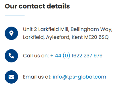 TPS-global-logistics-contact-details